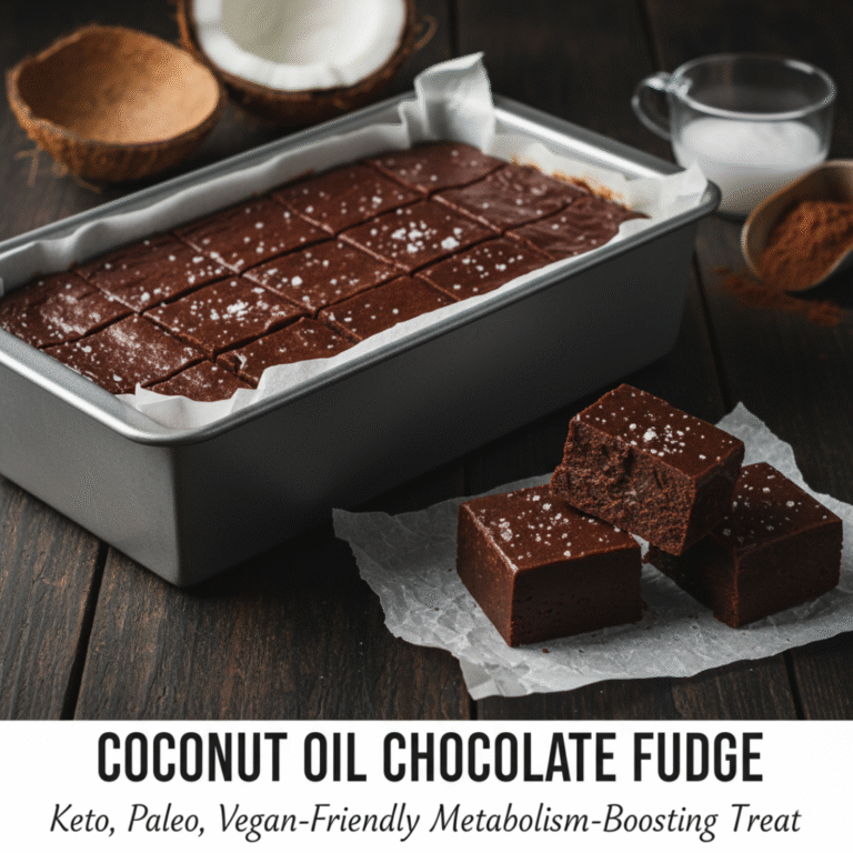 Coconut Oil Chocolate Fudge (Keto, Paleo, Vegan)